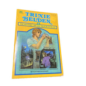 Trixie Belden #20 The Mystery Off Old Telegram Road Kathryn Kenny Square PB Vtg